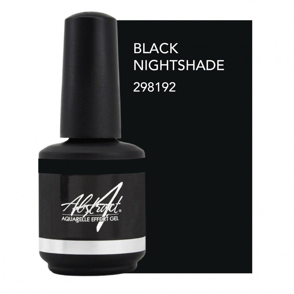 Aquarelle Effect Gel Black Nightshade 15ml, Abstract