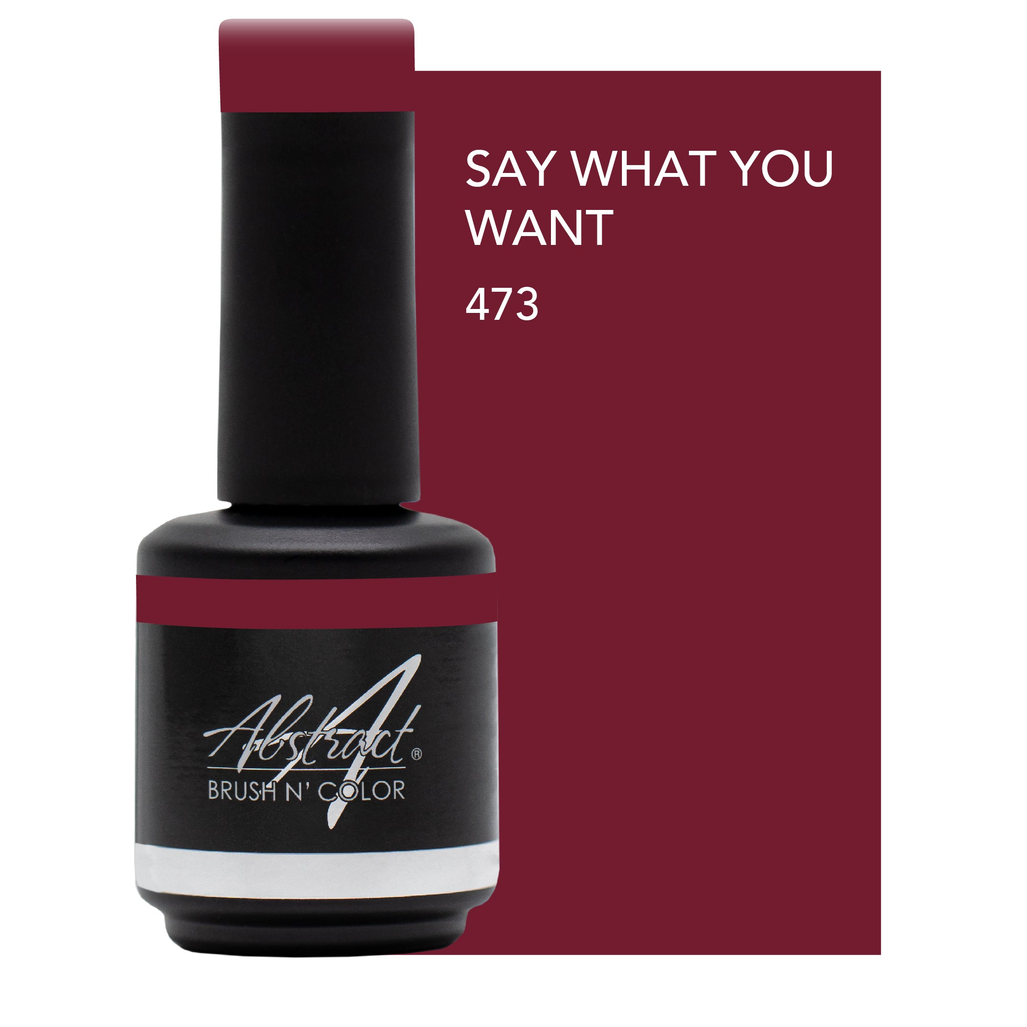 Say What You Want 15ml, Abstract