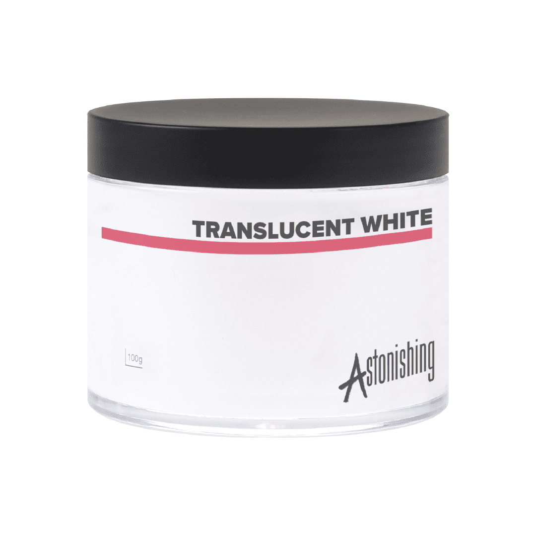 Acrylic powder translucent white astonishing (1)