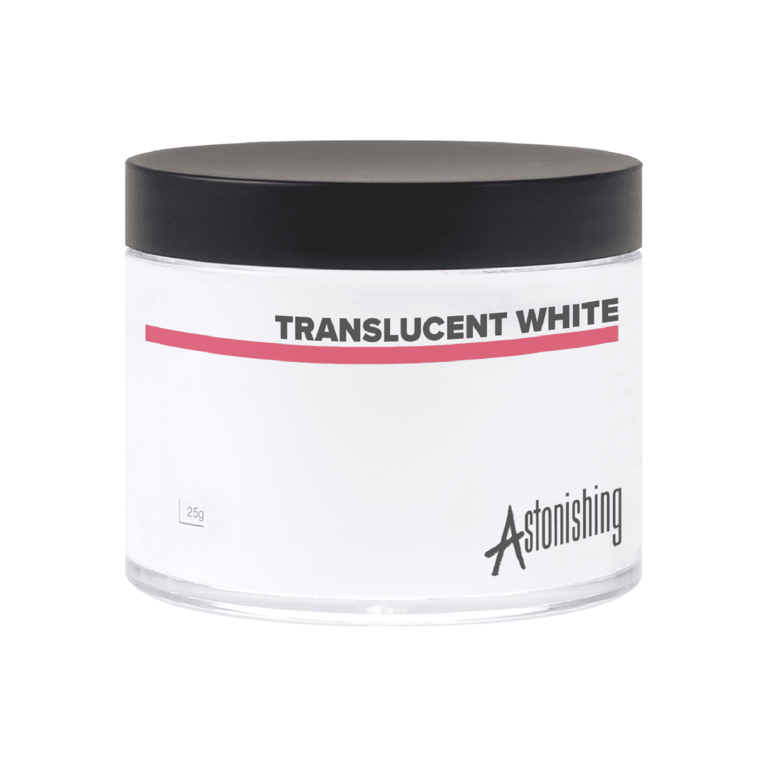 Acrylic powder translucent white astonishing