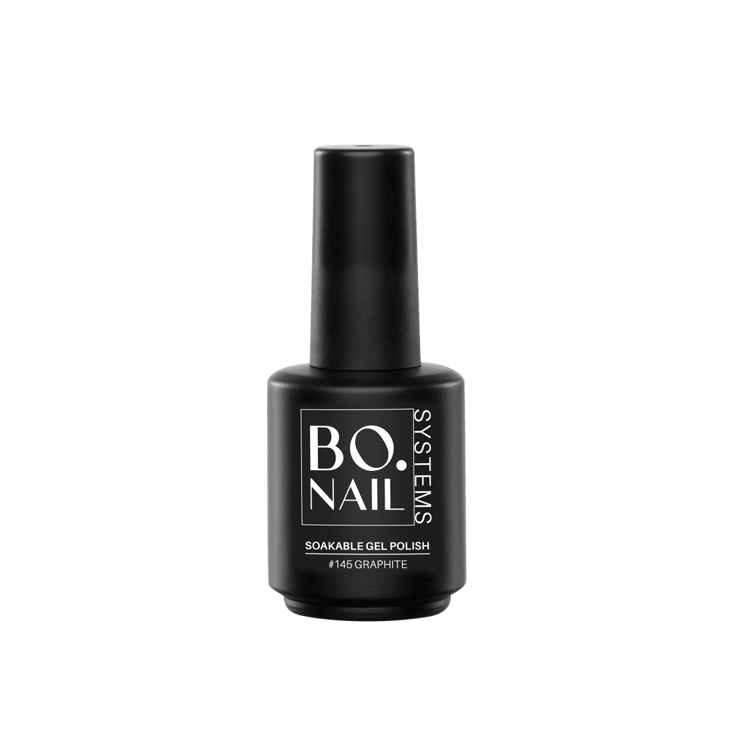 BO. Soakable Gel Polish #145 Graphite 15ml - Bottle