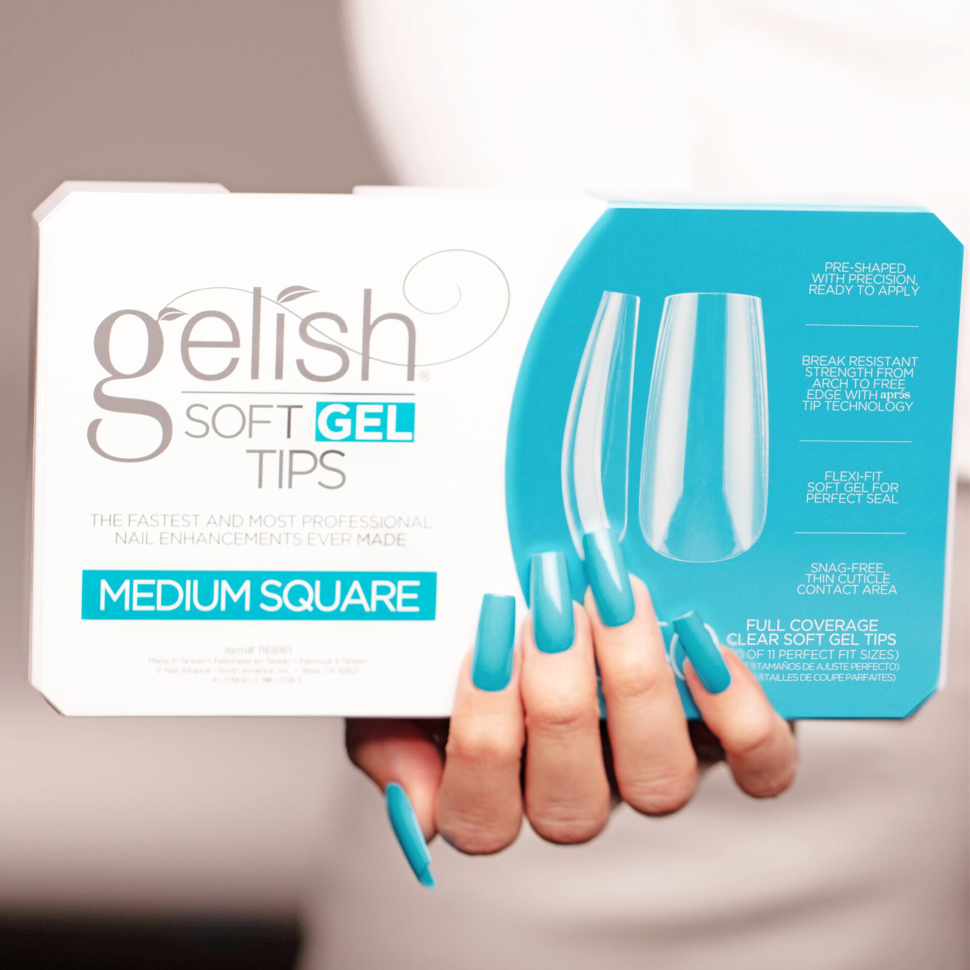 Soft Gel Tips – Medium Square 550 stuks