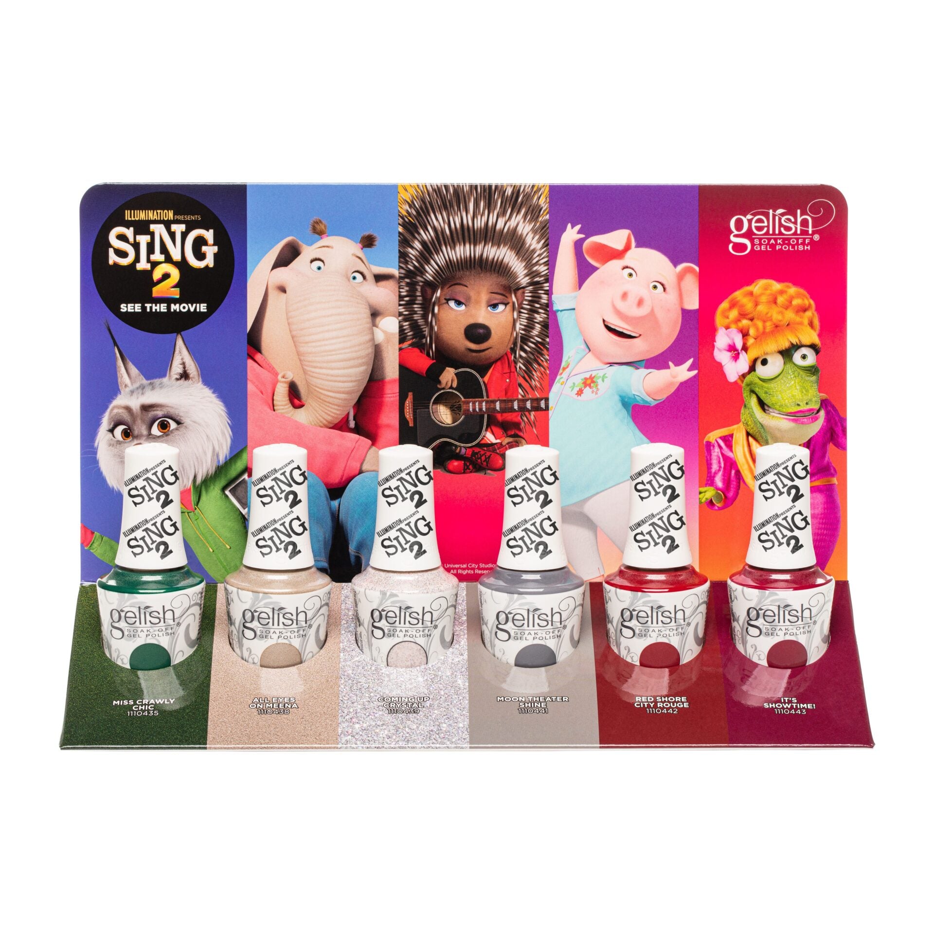 Sing 2 6pc Gelish Display