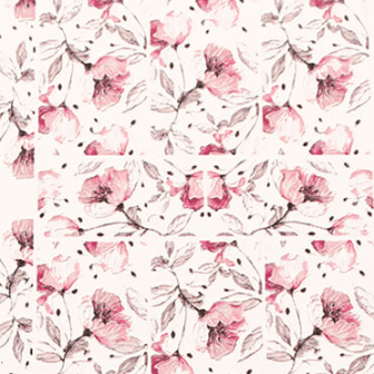 3D Water Decal – Pink Flower