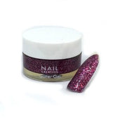 Nail Creation Glitter Gel – Burgundy