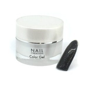 Nail Creation Color Gel – Sparkly Black